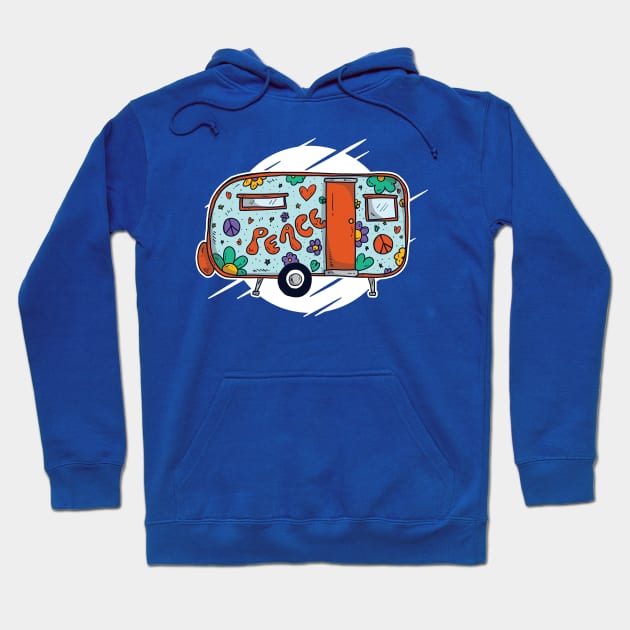 Hippie Caravan Hoodie by Urban_Vintage